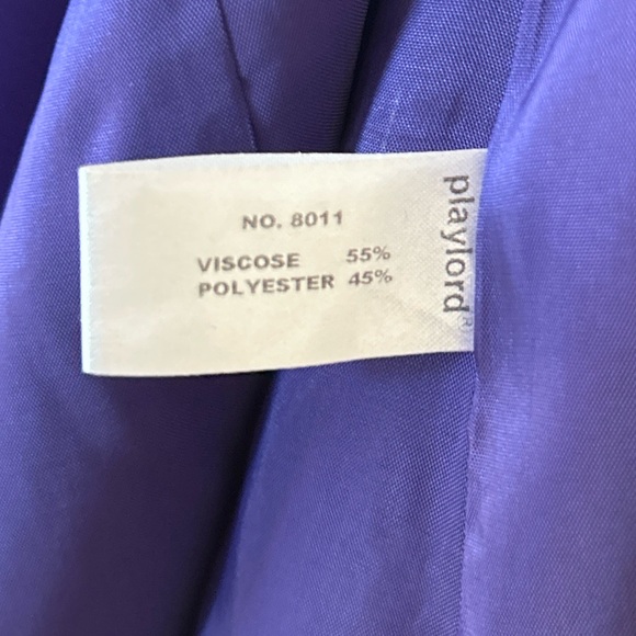 Vintage Velvet Wrap Dress in Royal Purple, Circa Late 70’s/Early 80’s - Picture 8 of 11